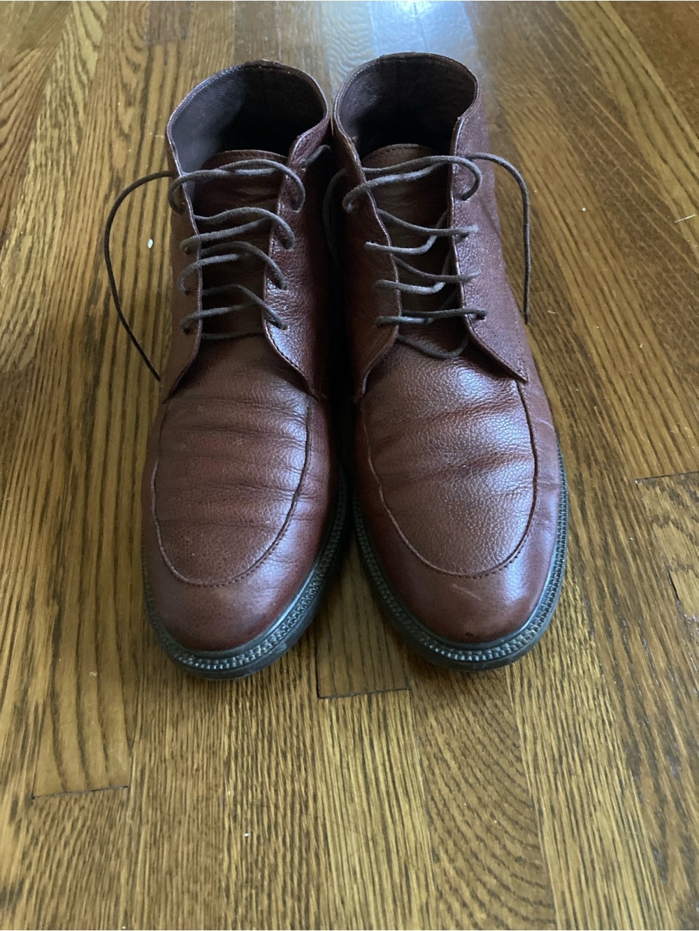 Eddie Bauer Brown Leather Ankle Lace-Up Boots